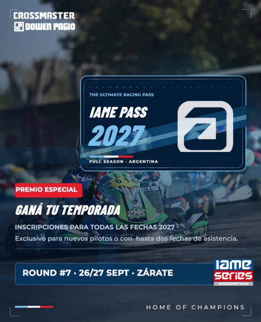 Flyer oficial IAME PASS 2027